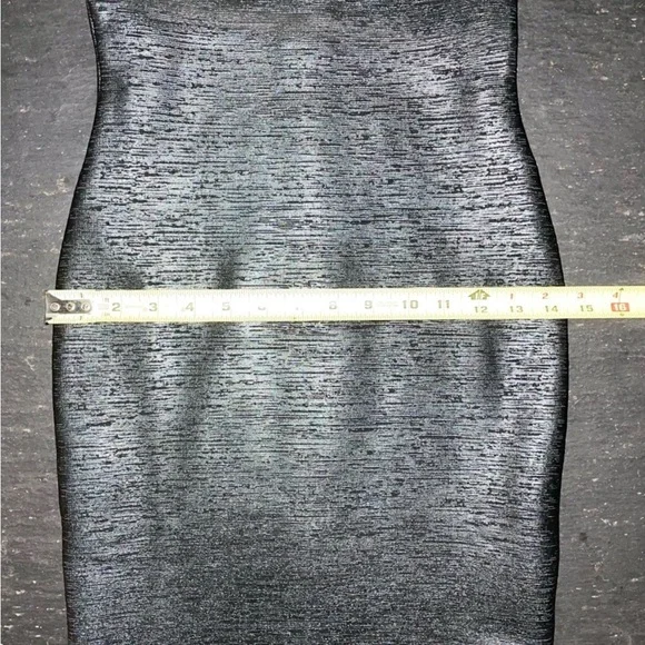 [Gstudio] Black Leather effects Cutout Sexy Bandage Body-con Mini Corset Dress - Picture 14 of 16